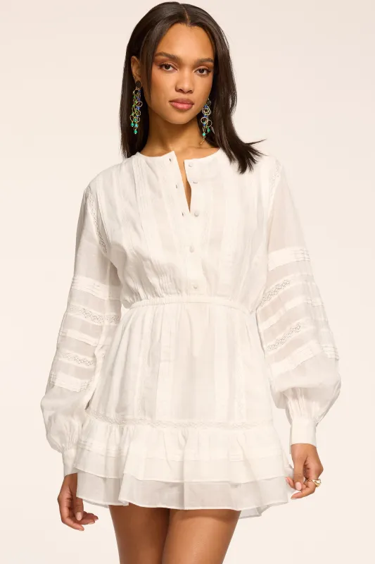 Arabella Embroidered Voile Mini Dress made by Ramy Brook