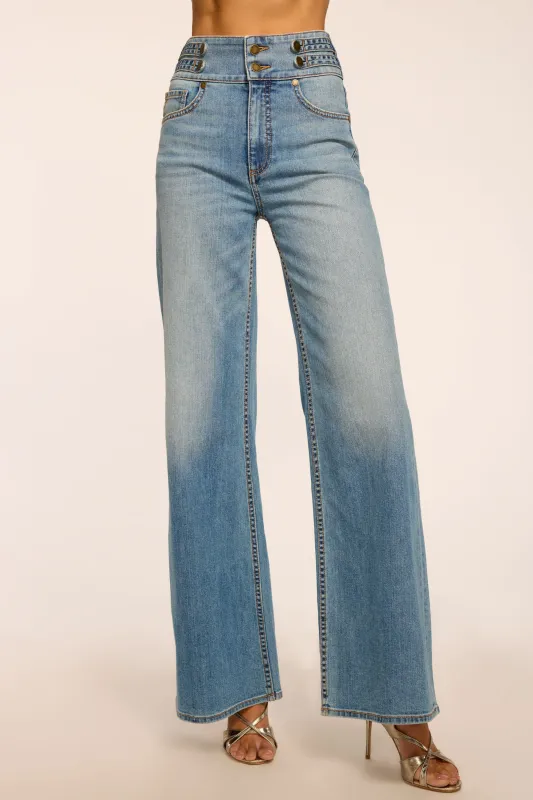 Liv High Rise Wide Leg Jean made by Ramy Brook