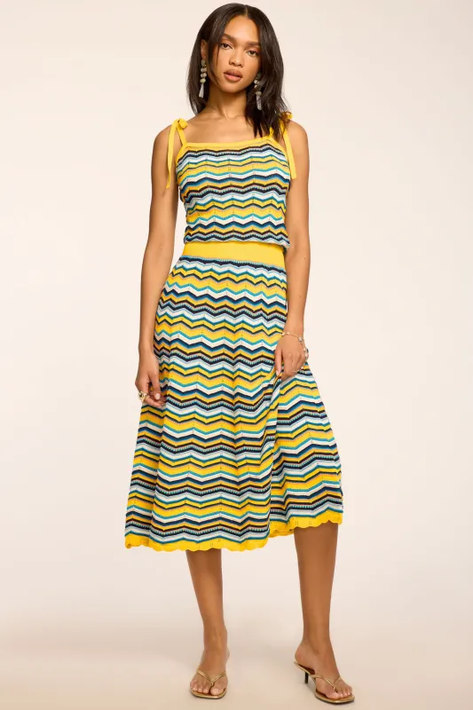 Cali Printed Midi Dress made by Ramy Brook