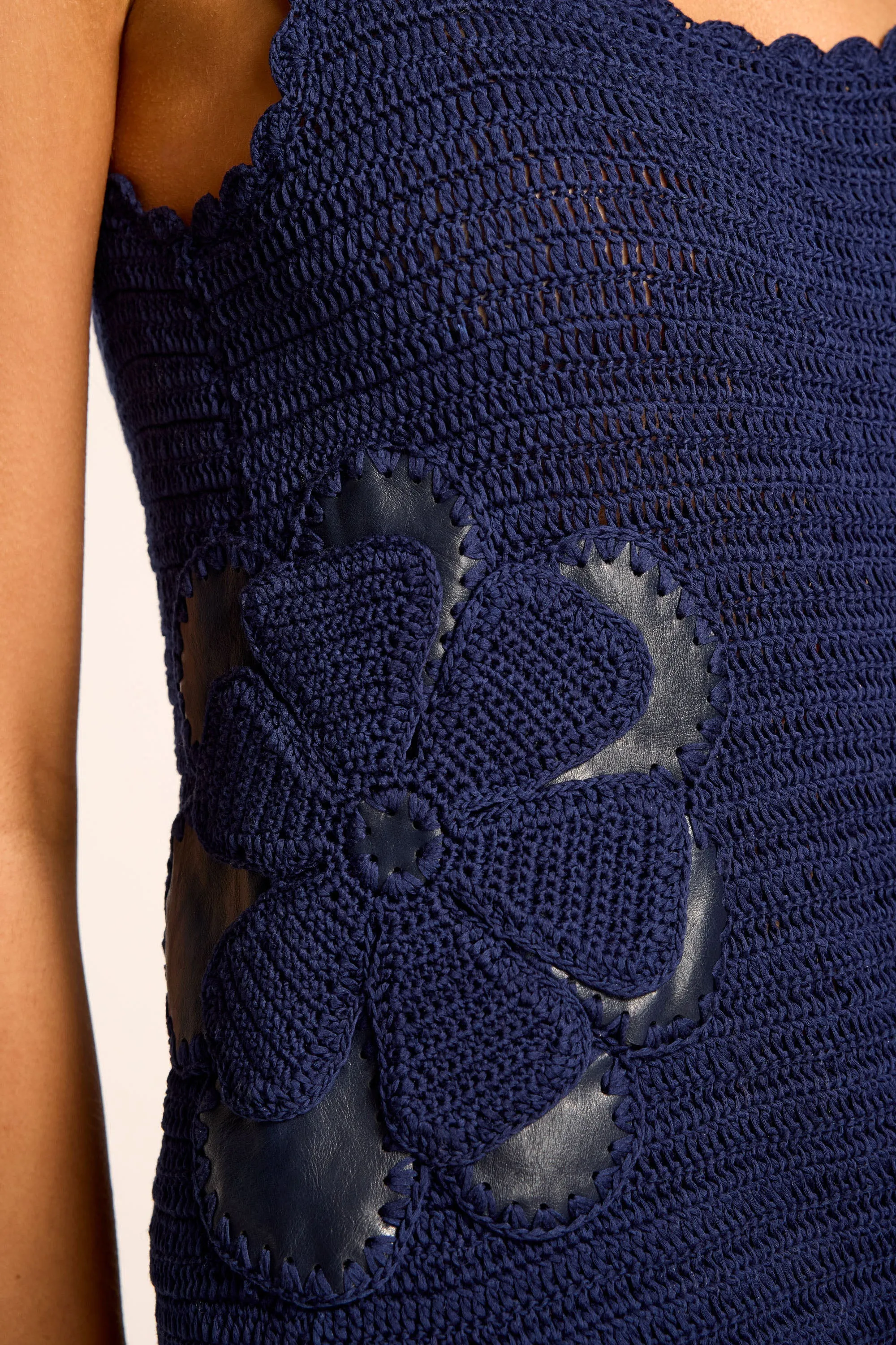 Cara Crochet Knit Mini Dress sold by Ramy Brook product image thumbnail 3