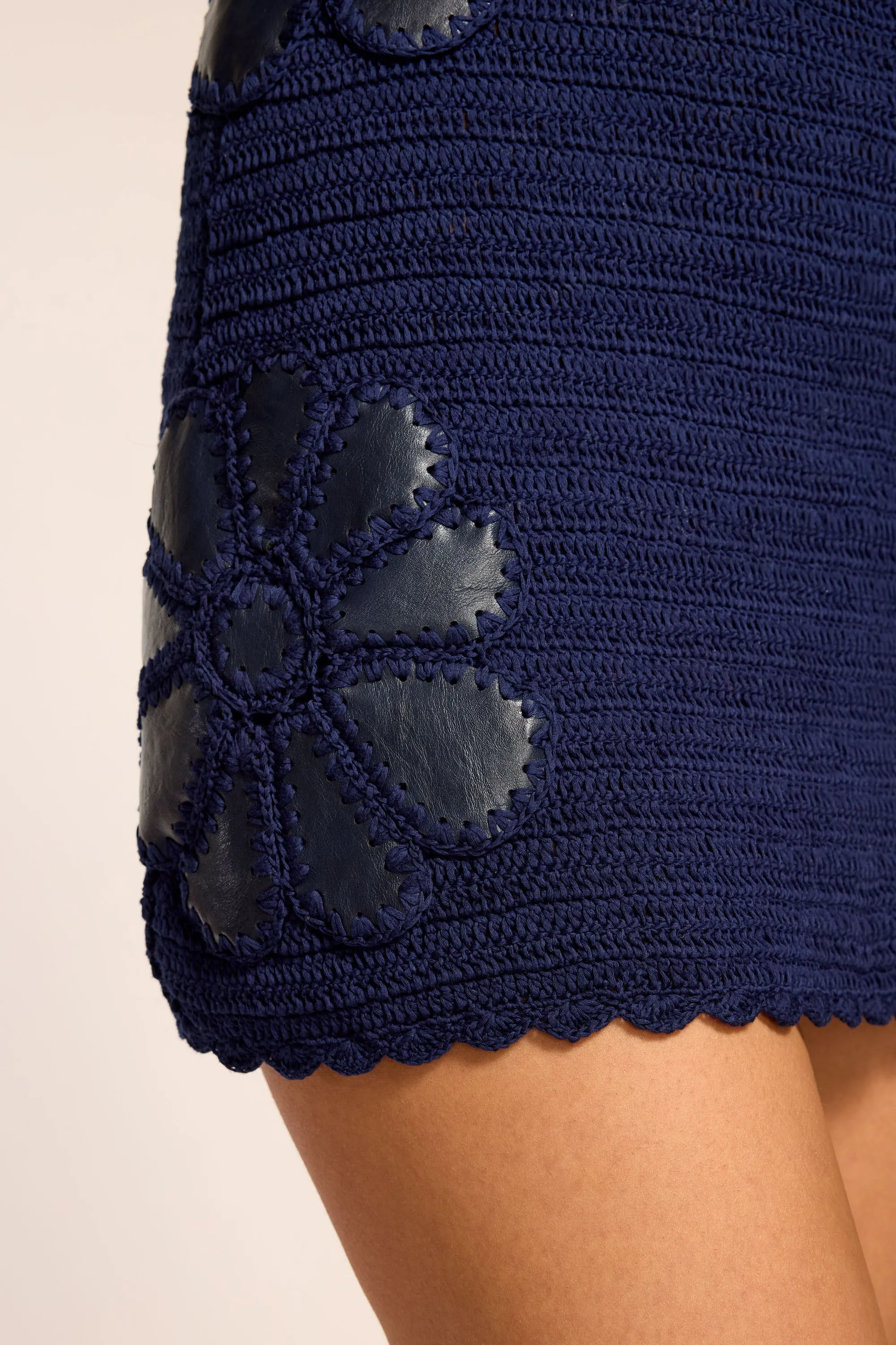 Cara Crochet Knit Mini Dress sold by Ramy Brook product image thumbnail 4