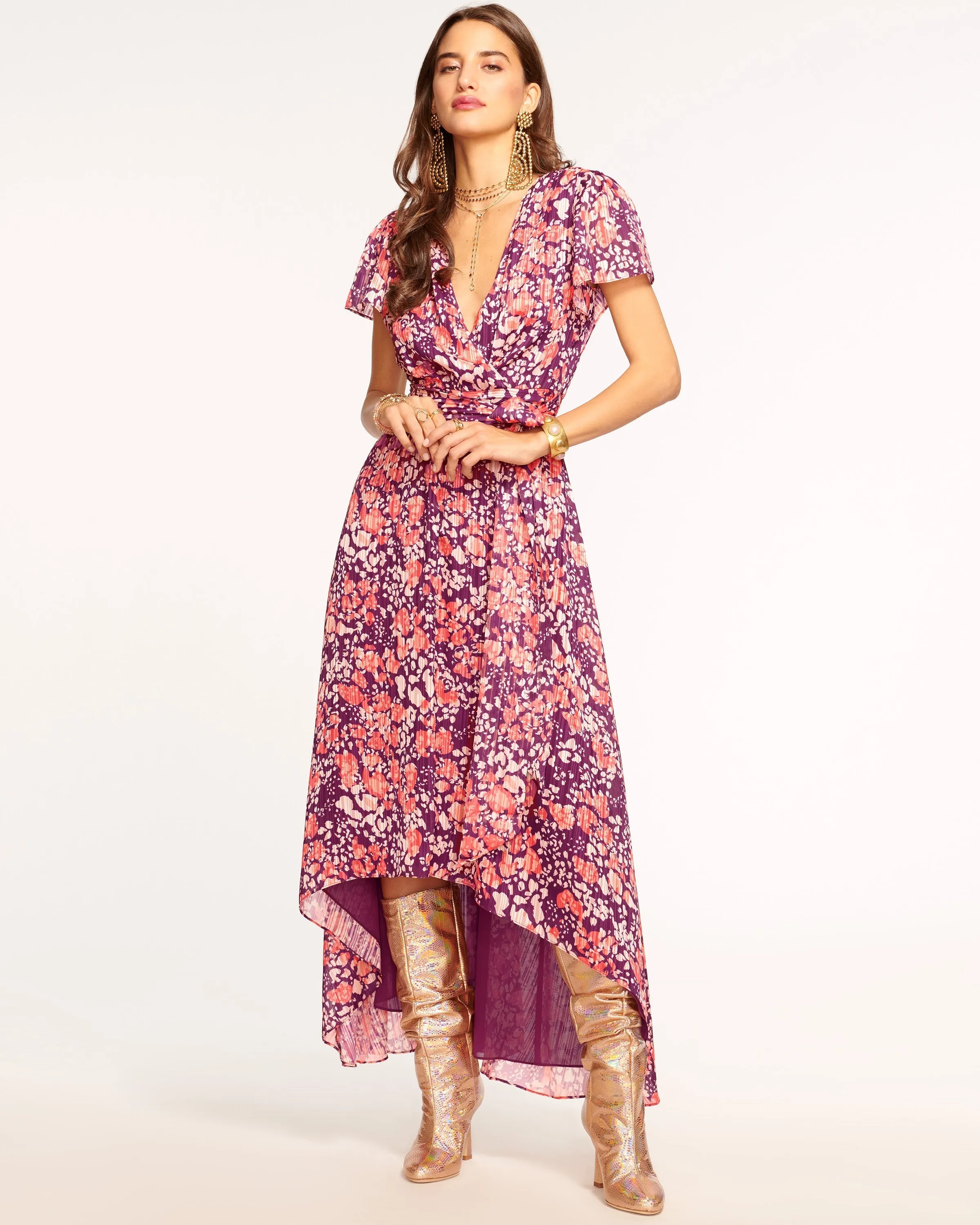 Alina Short Sleeve Maxi Dress sold by Ramy Brook product image thumbnail 2