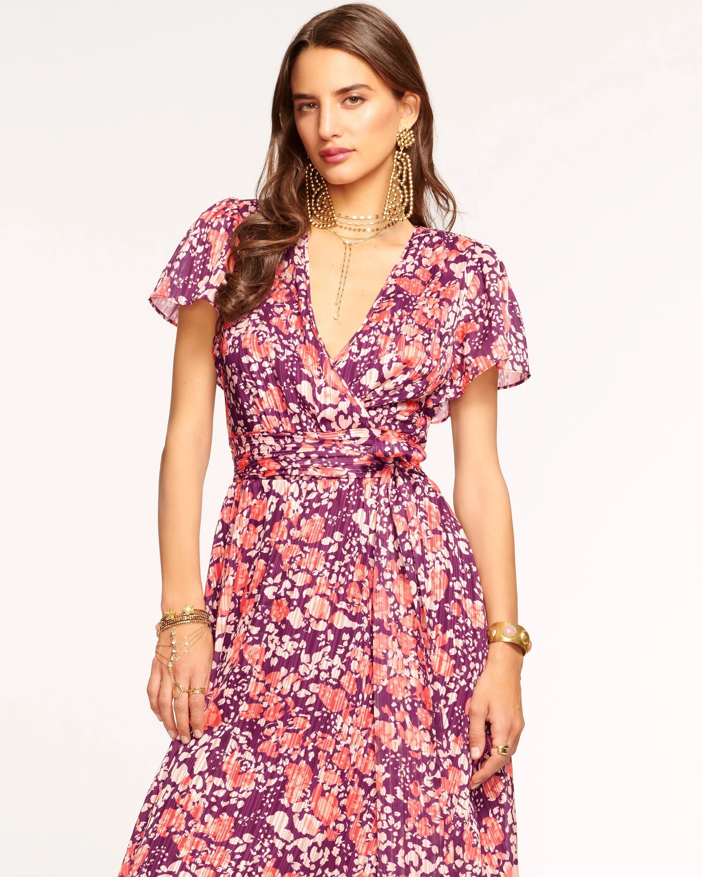 Alina Short Sleeve Maxi Dress sold by Ramy Brook