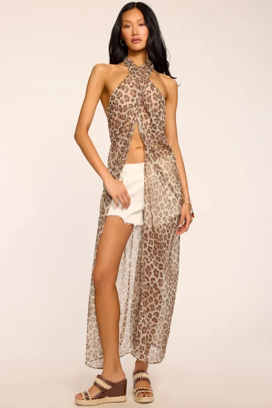 Convertible Printed Coverup Aari made by Ramy Brook
