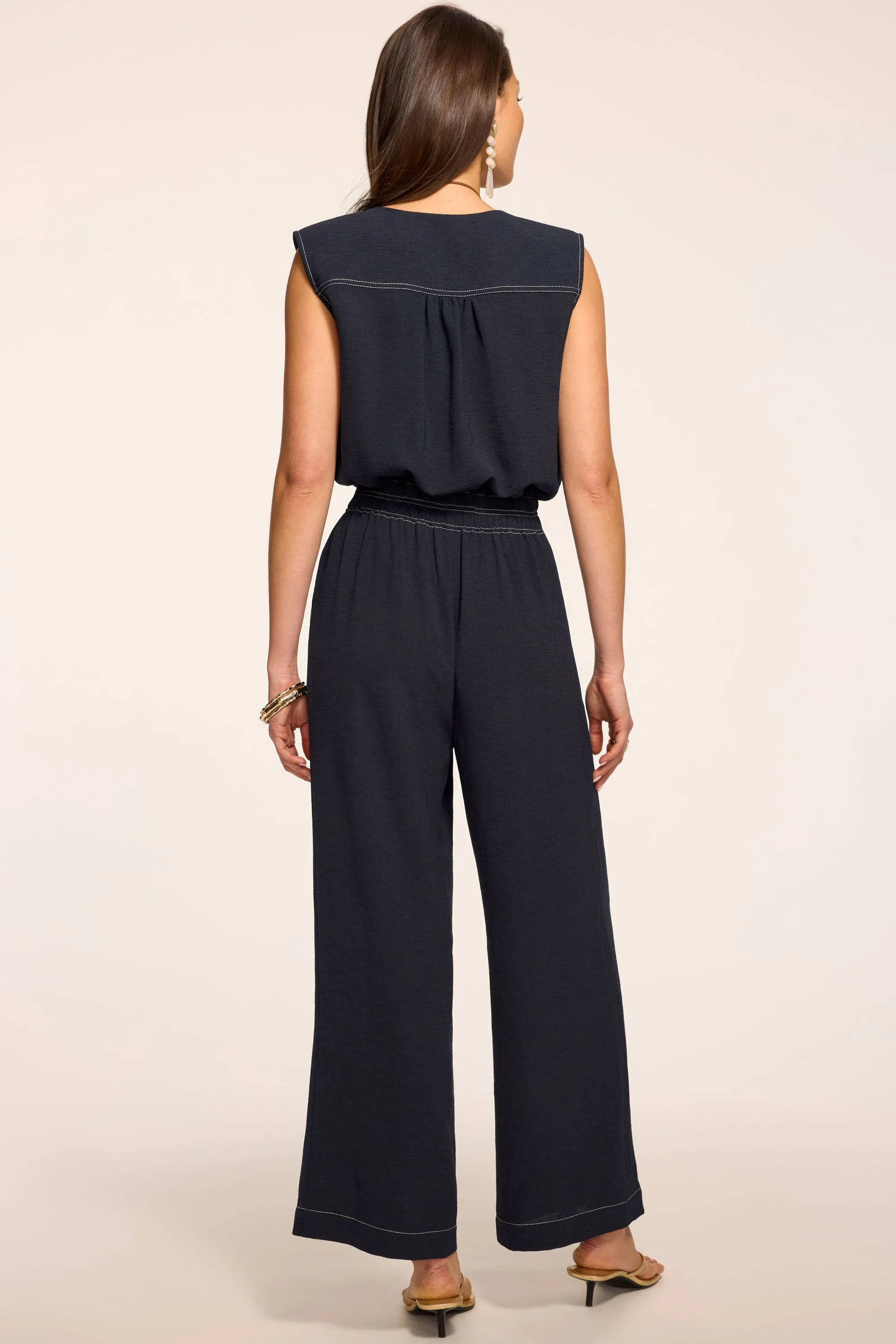 Astrid V-Neck Belted Jumpsuit sold by Ramy Brook product image thumbnail 4