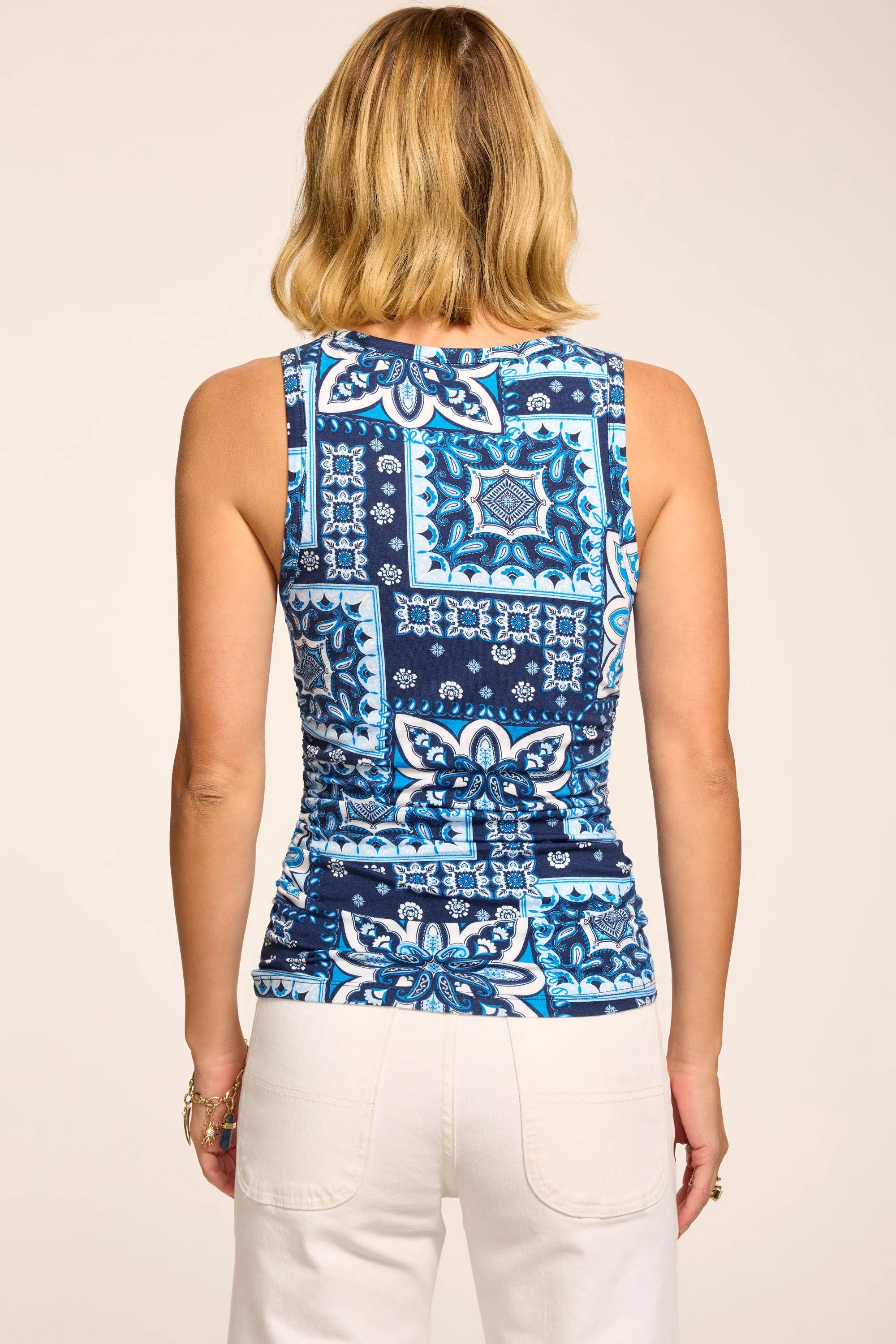 Indie Printed Scoop Neck Tank Top sold by Ramy Brook product image thumbnail 3