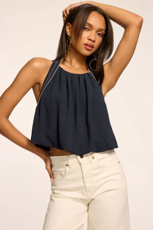Briar Embroidered Tank Top made by Ramy Brook