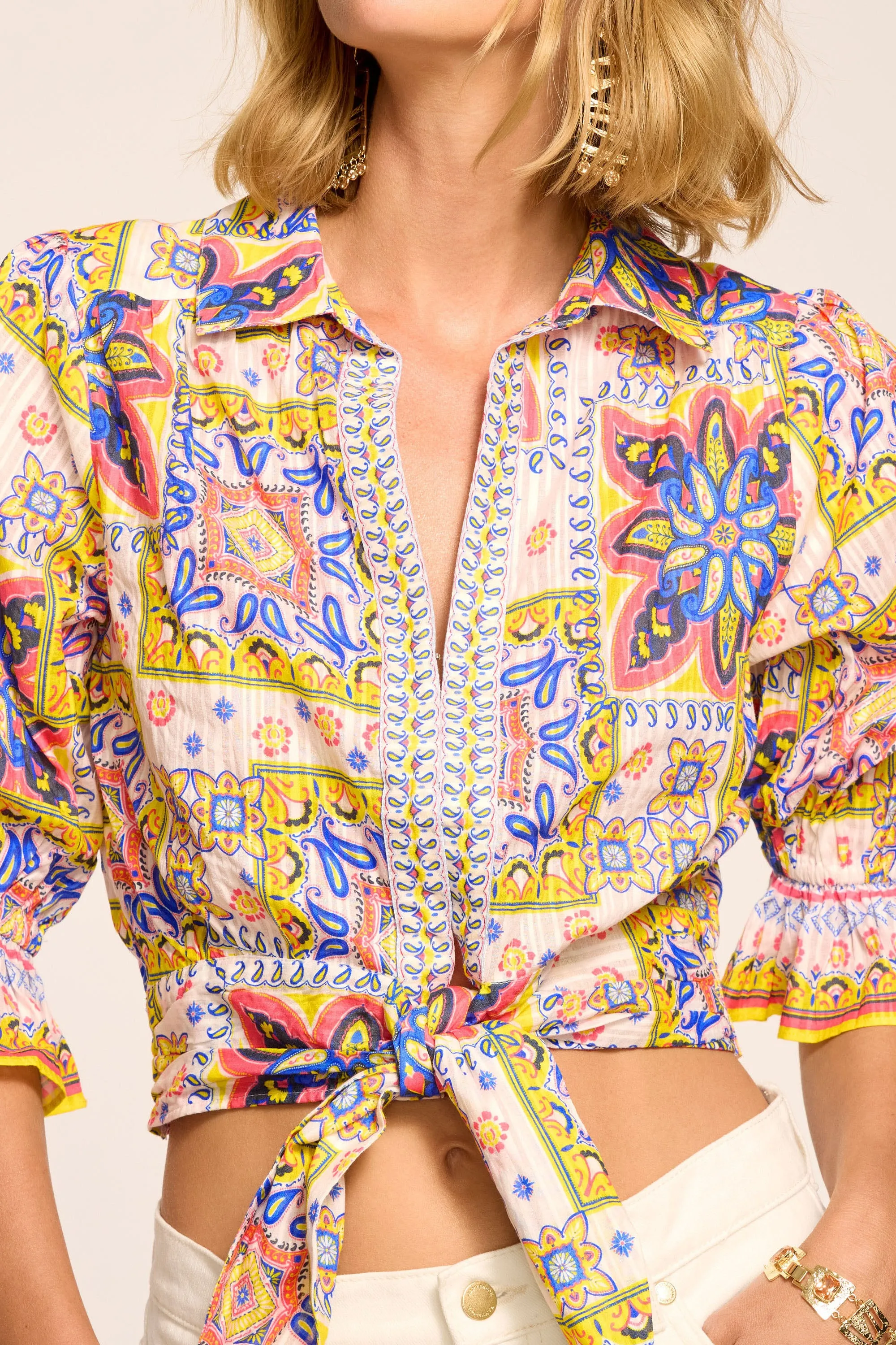 Zola Cotton Printed Top sold by Ramy Brook product image thumbnail 2