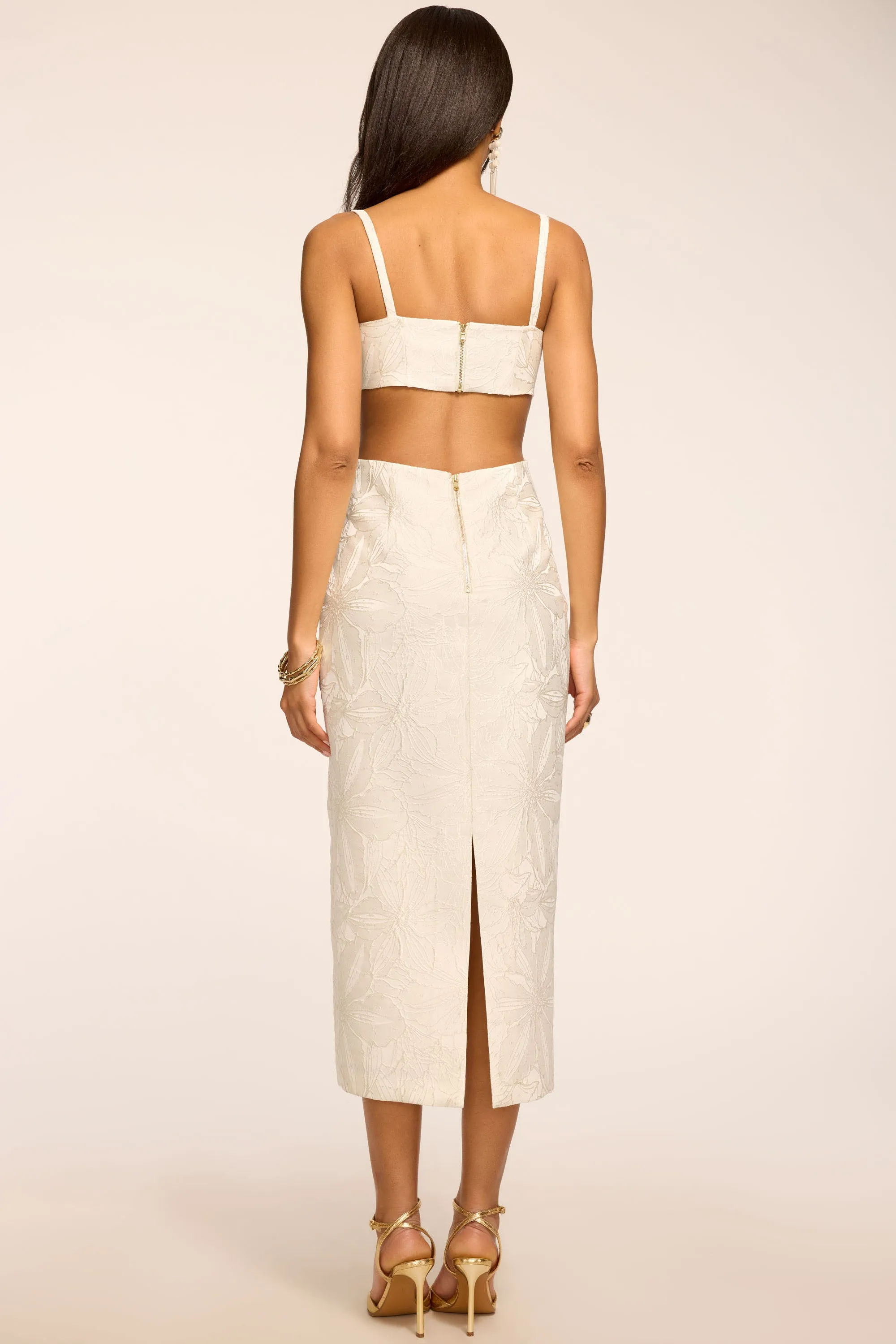 Eira Jacquard Cutout Midi Dress sold by Ramy Brook product image thumbnail 4