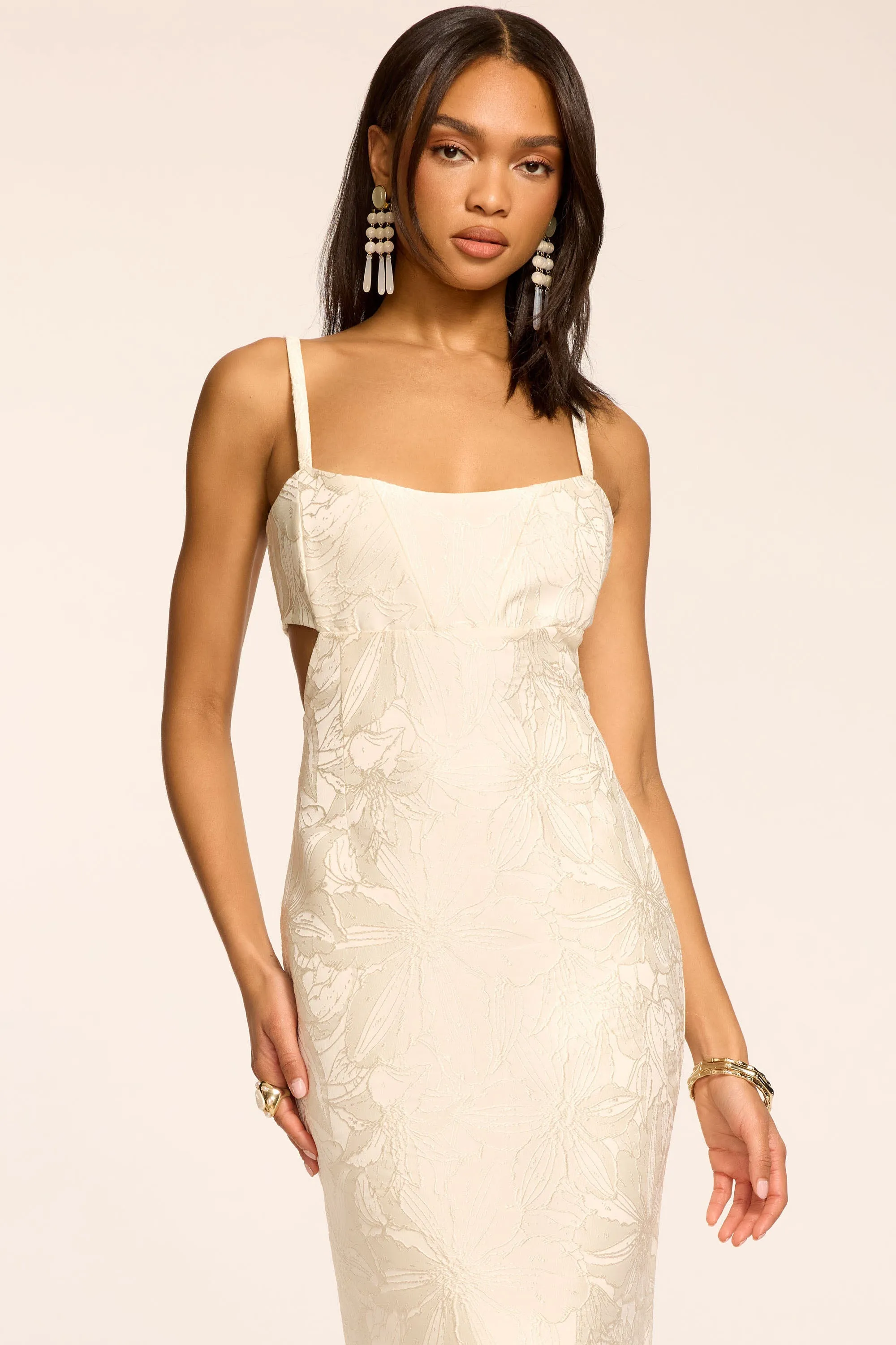 Eira Jacquard Cutout Midi Dress sold by Ramy Brook product image thumbnail 2