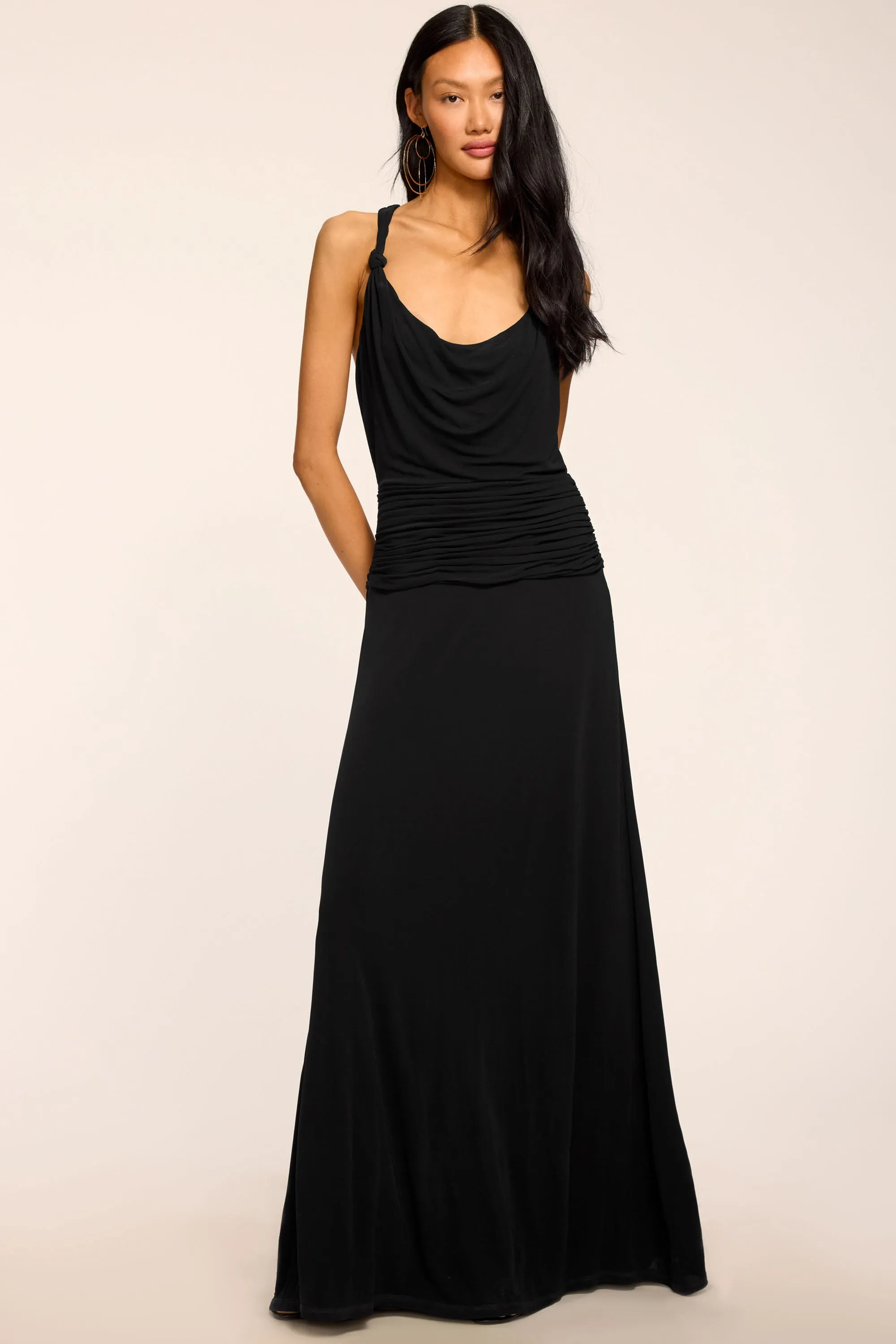 Mariah Embellished Jersey Maxi Gown sold by Ramy Brook