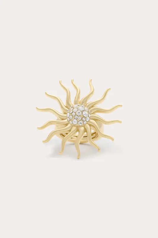 Serra Pave Sunburst Ring made by Ramy Brook
