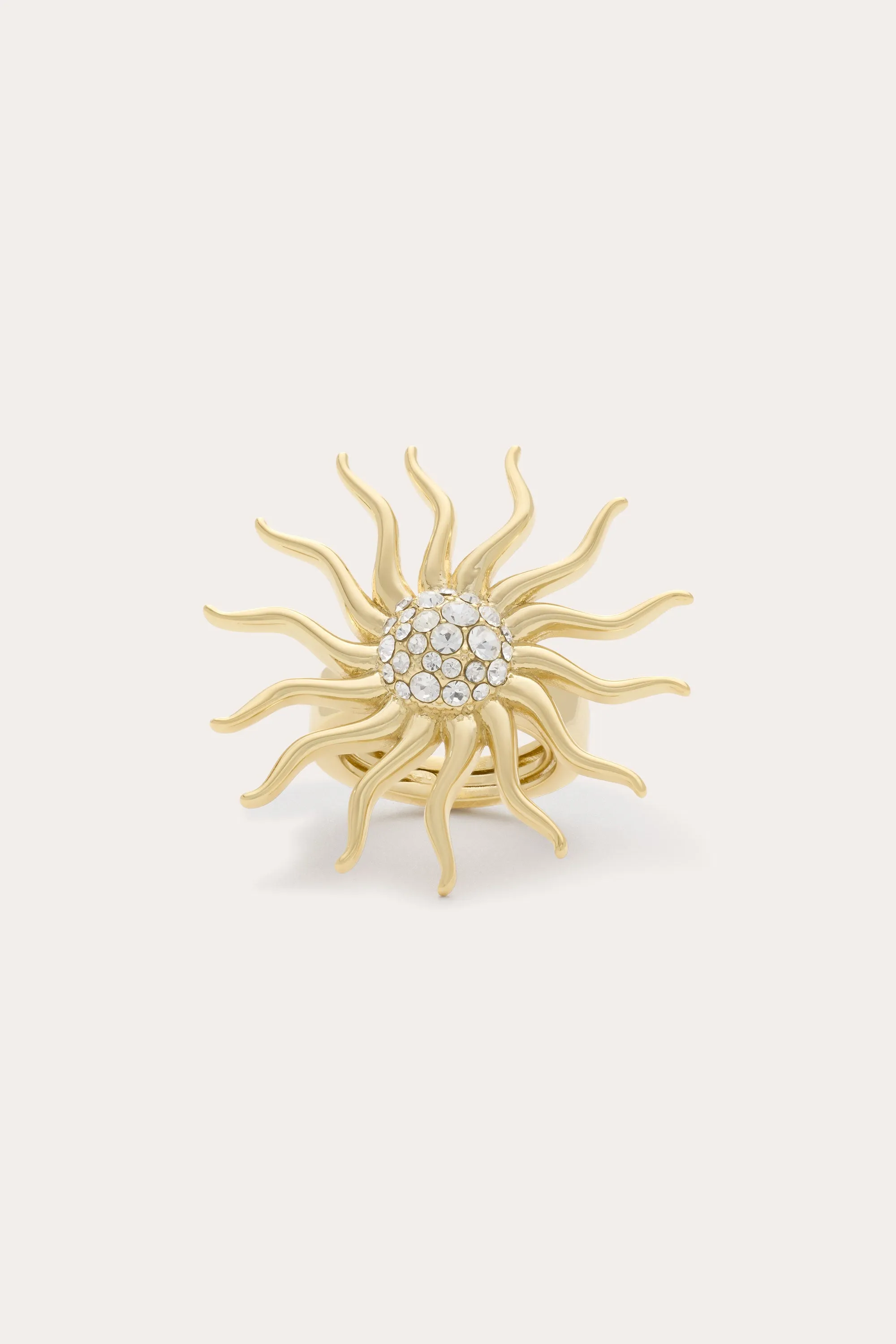 Serra Pave Sunburst Ring sold by Ramy Brook