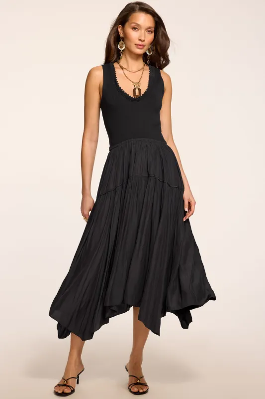 Hadley Knit Combo Midi Dress made by Ramy Brook