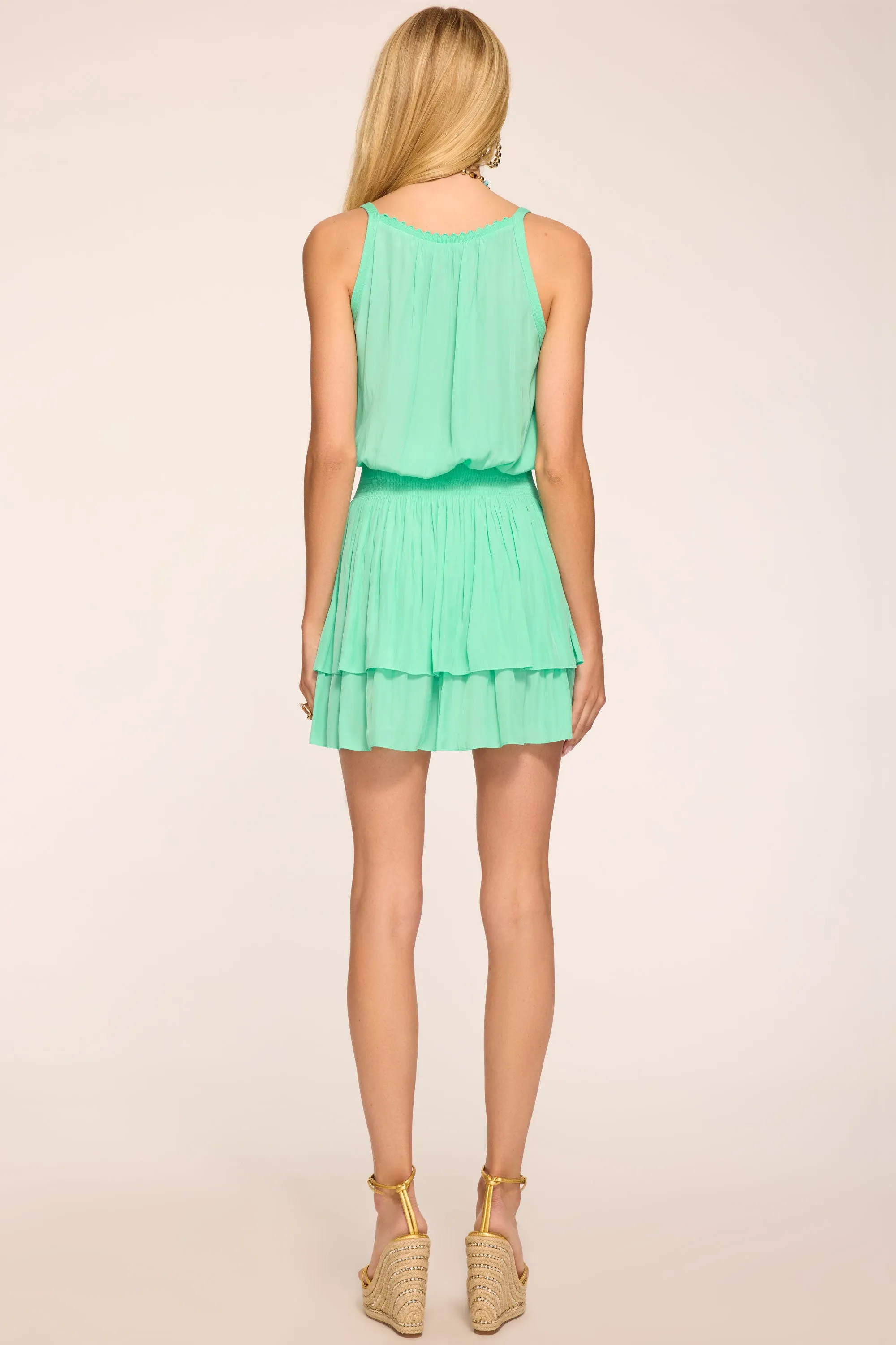 Evelynn Smocked Waist Mini Dress | JADE sold by Ramy Brook product image thumbnail 4