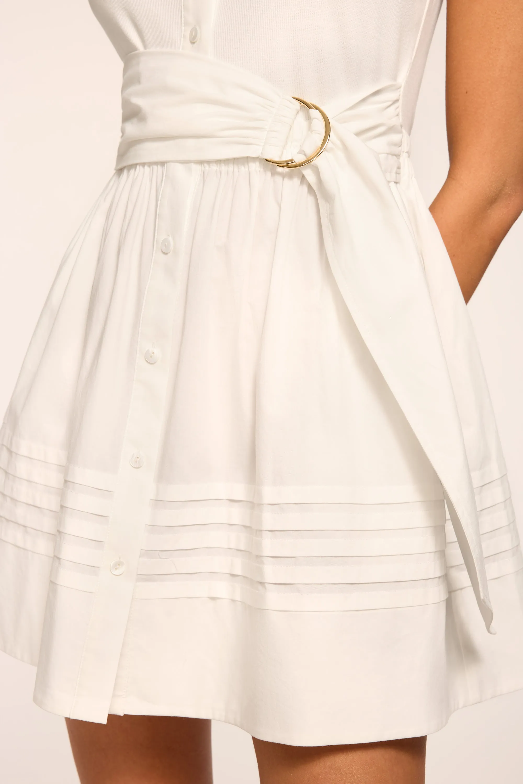 Orla Cotton Knit Combo Mini Dress | IVORY sold by Ramy Brook product image thumbnail 3