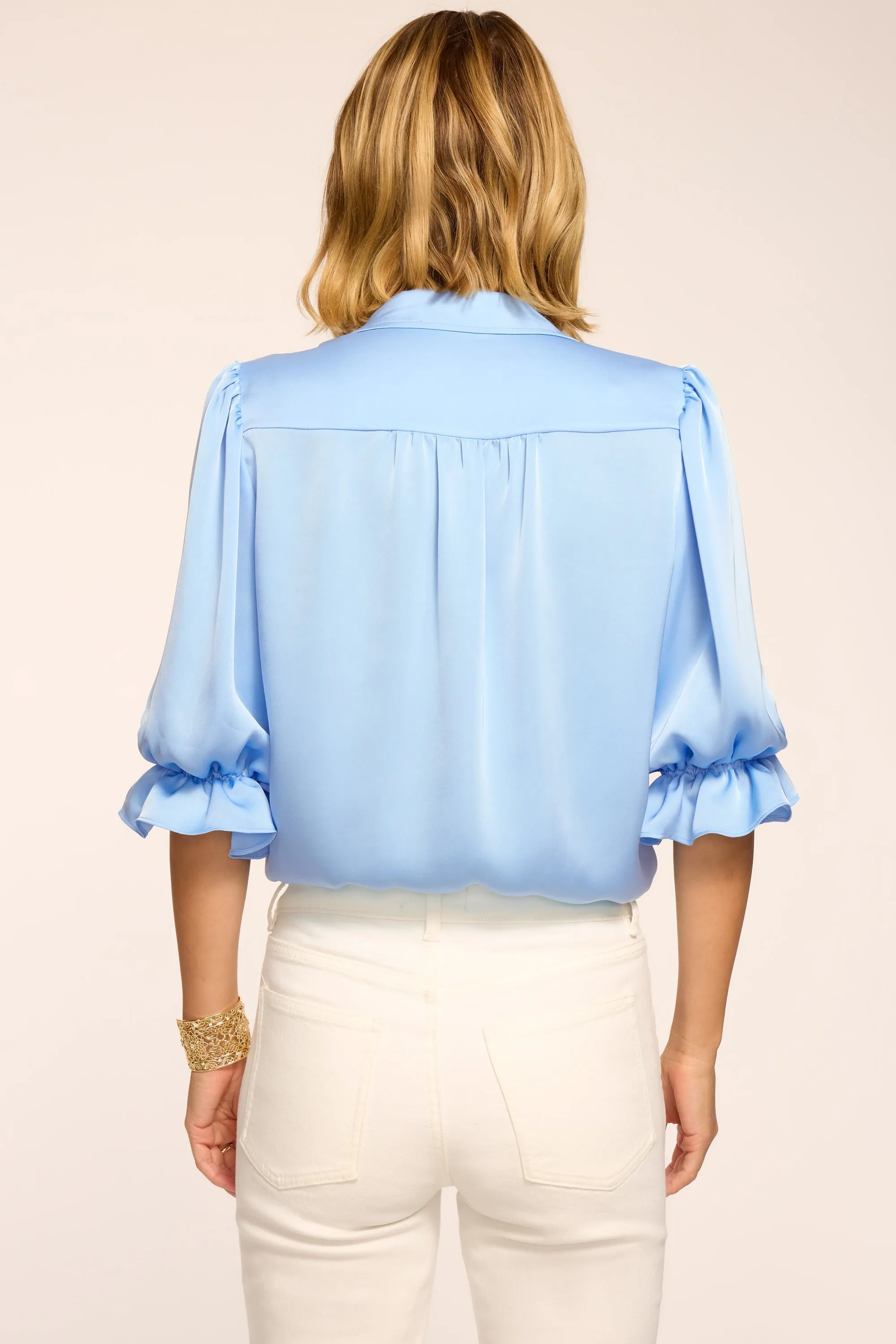 Dina Button Down Bodysuit | BAZAAR BLUE sold by Ramy Brook product image thumbnail 4