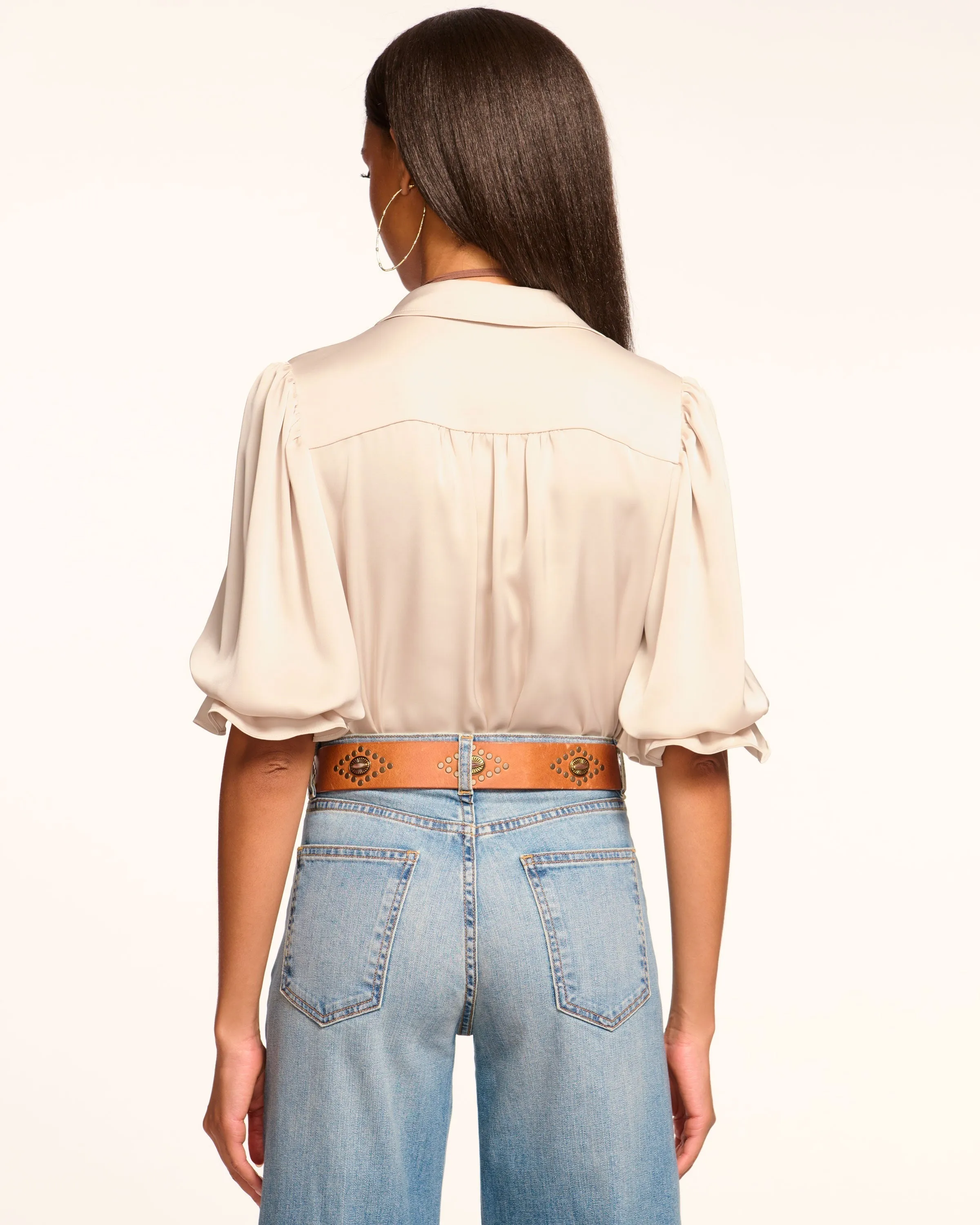 Dina Button Down Bodysuit | SANDSTONE sold by Ramy Brook product image thumbnail 4