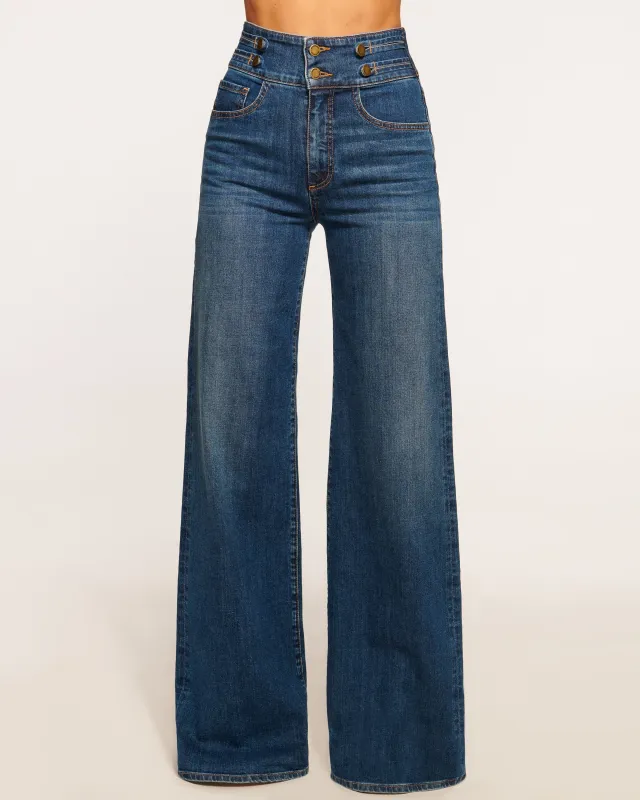 Liv High-Rise Wide Leg Jean | MEDIUM WASH made by Ramy Brook