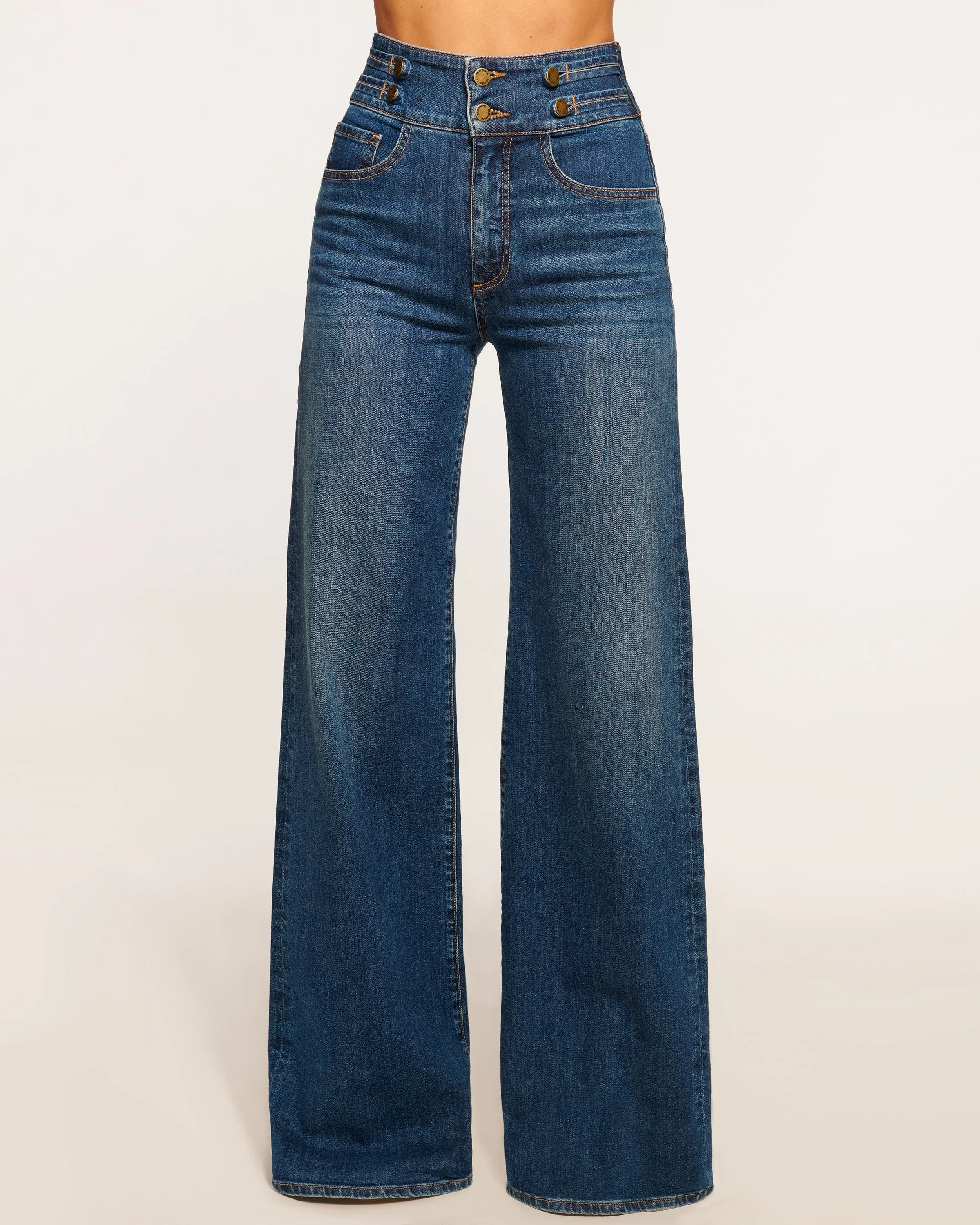 Liv High-Rise Wide Leg Jean | MEDIUM WASH sold by Ramy Brook