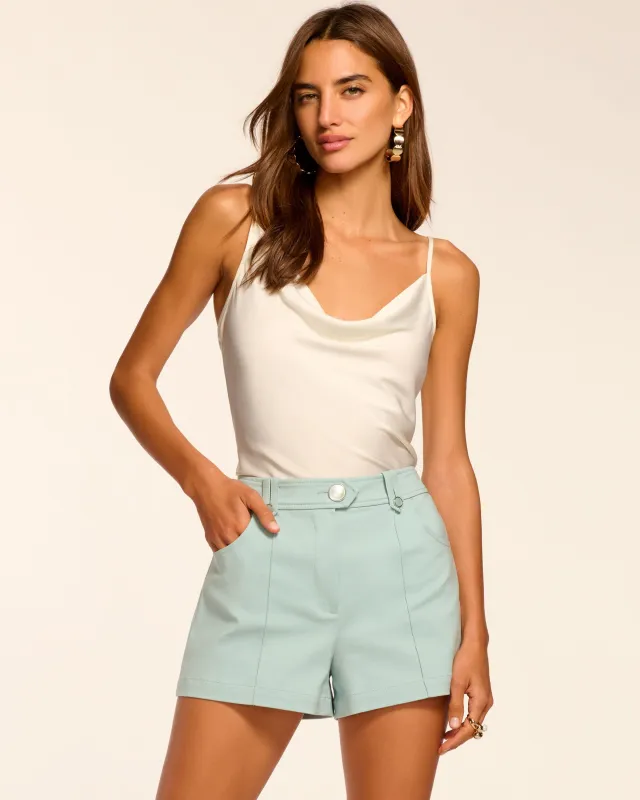 Marco Stretch Cotton Mini Short | MOONSTONE BLUE made by Ramy Brook