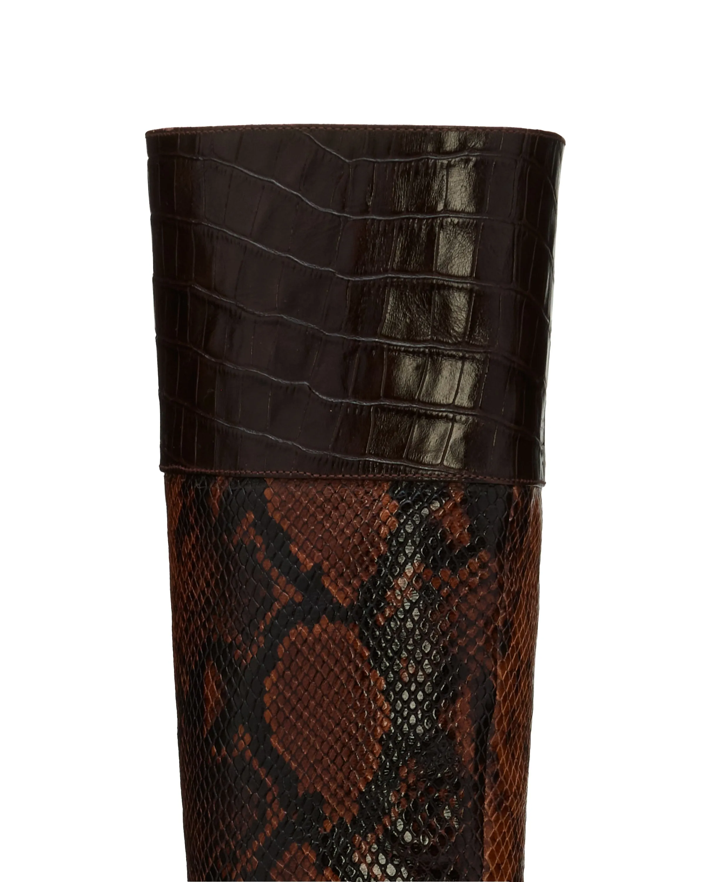 Cassie Heeled Boots | BROWN SNAKE sold by Ramy Brook product image thumbnail 4