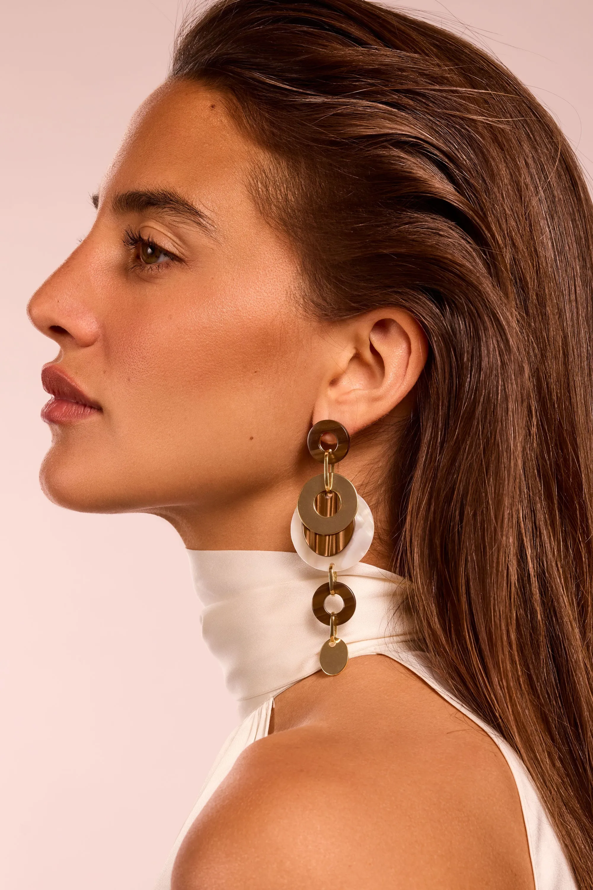 Polina Link Statement Earrings sold by Ramy Brook product image thumbnail 4