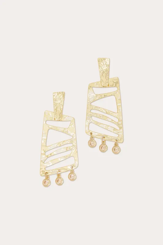 Eli Geometric Statement Earrings made by Ramy Brook