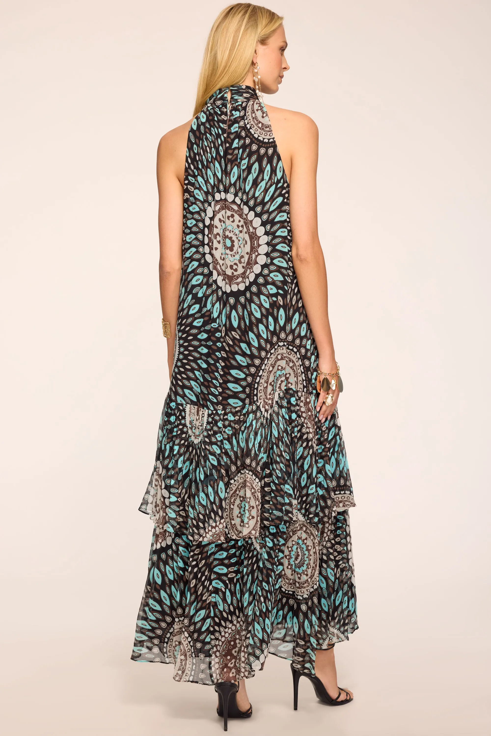 River Printed Silk Maxi Dress sold by Ramy Brook product image thumbnail 4