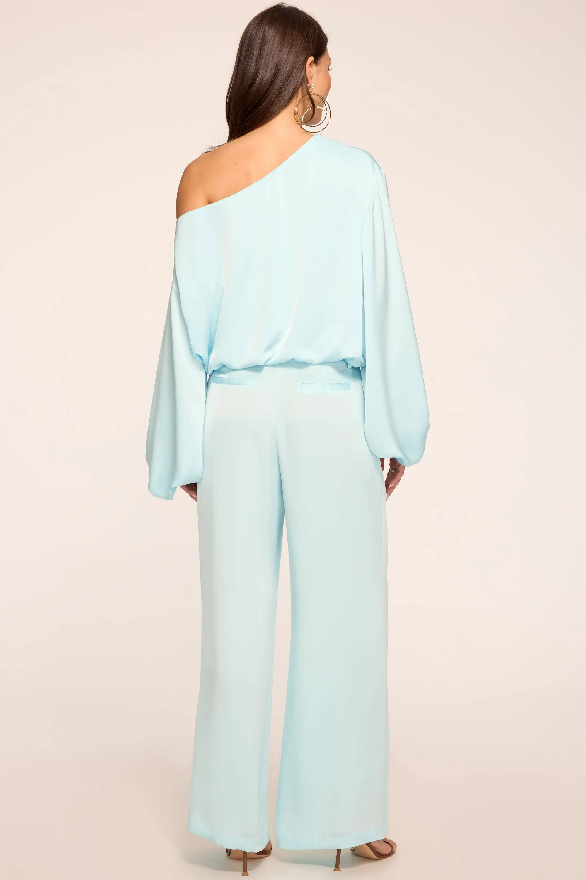 Oscar Pleated Wide Leg Pant | BLUE BREEZE sold by Ramy Brook product image thumbnail 4
