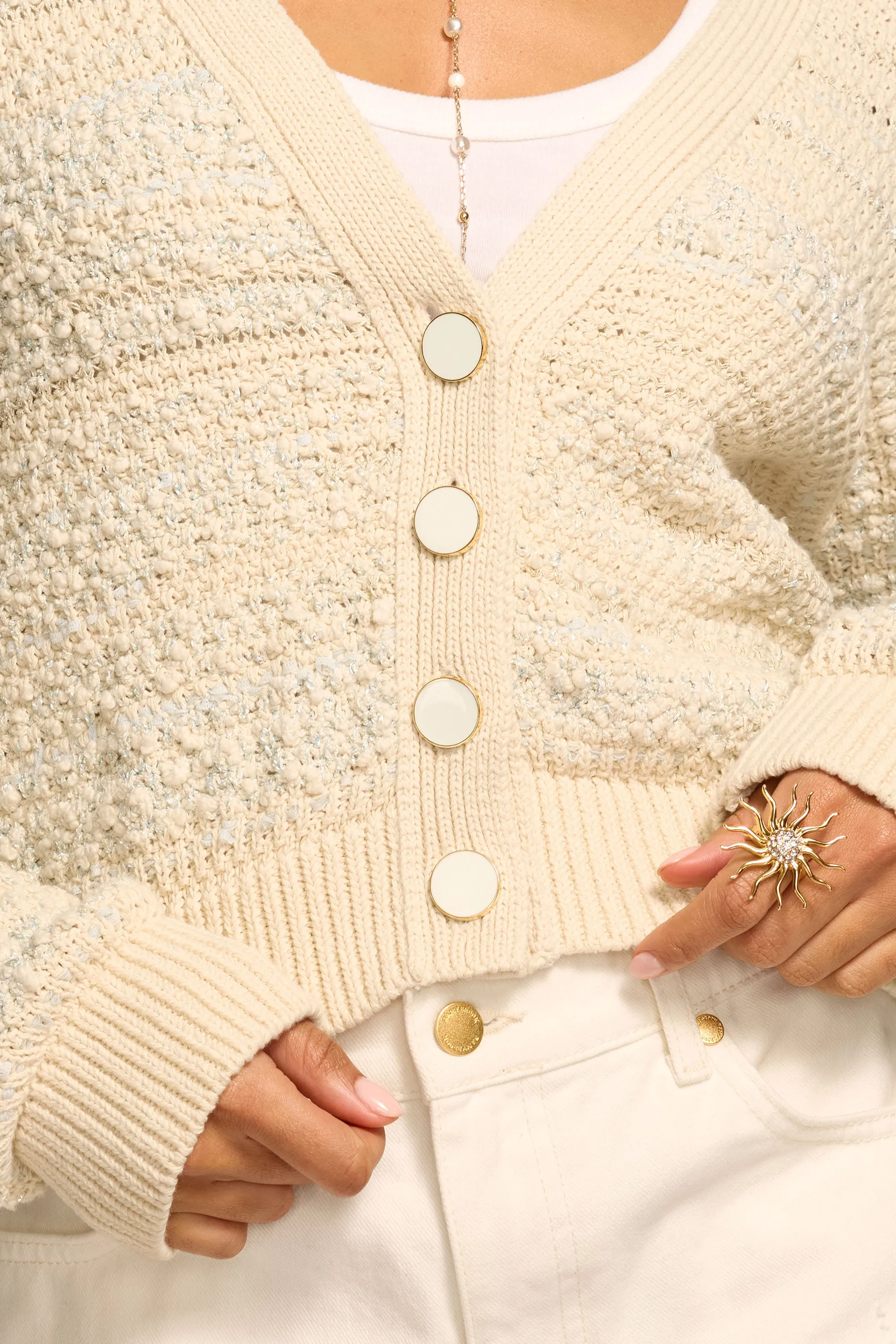 Carly Textured Knit Cardigan sold by Ramy Brook product image thumbnail 3
