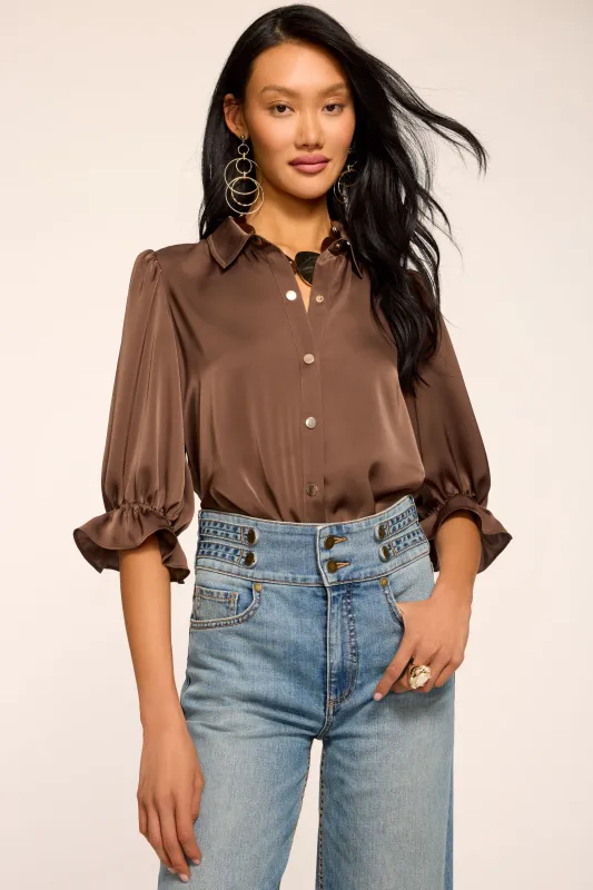 Dina Button Down Bodysuit | SEPIA made by Ramy Brook