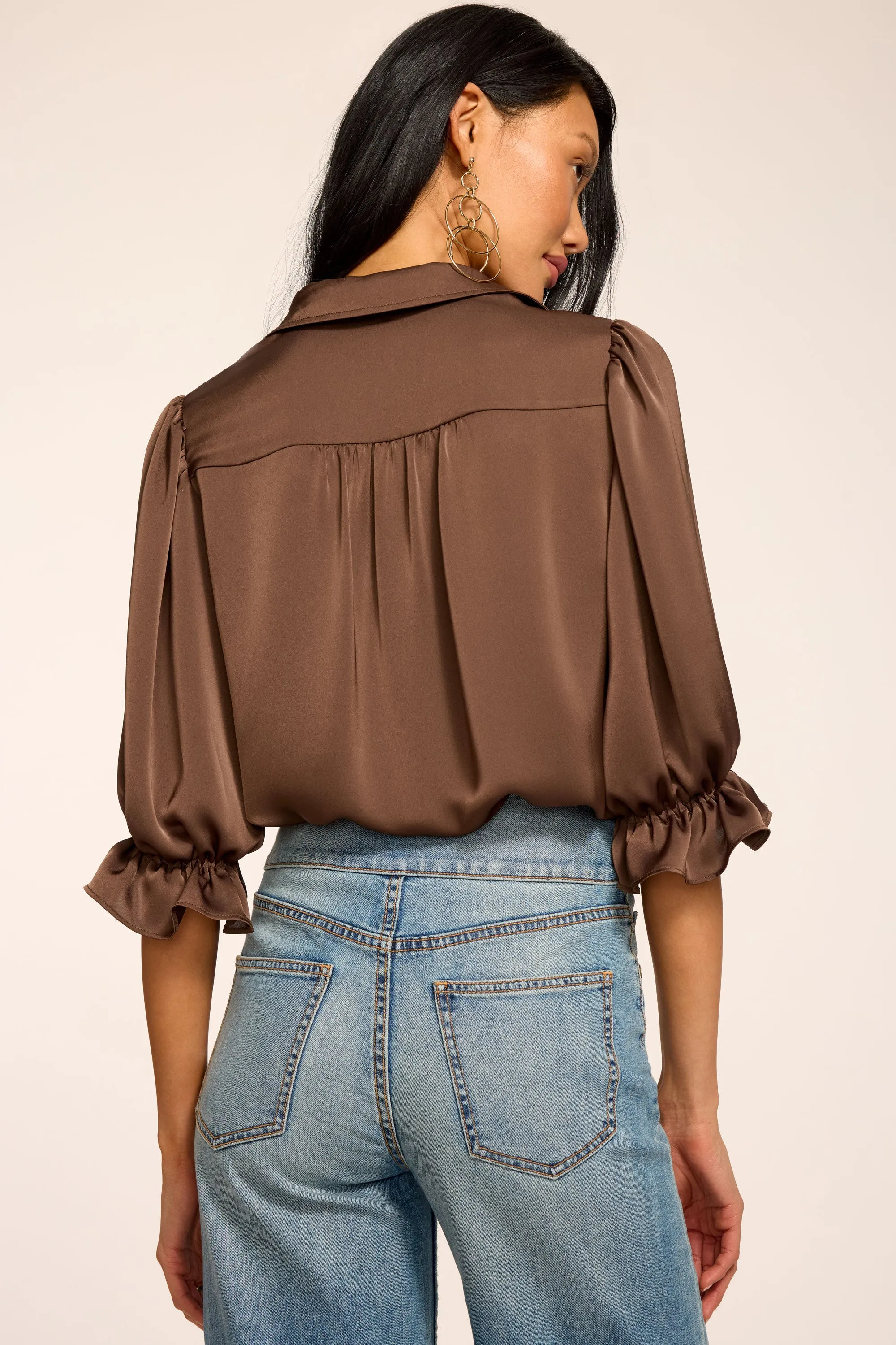 Dina Button Down Bodysuit | SEPIA sold by Ramy Brook product image thumbnail 4