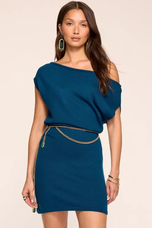 Chet Off-The-Shoulder Sweater Mini Dress made by Ramy Brook