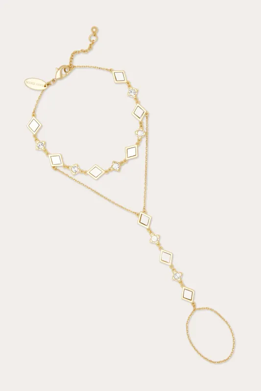 Eliza Geometric Hand Chain made by Ramy Brook