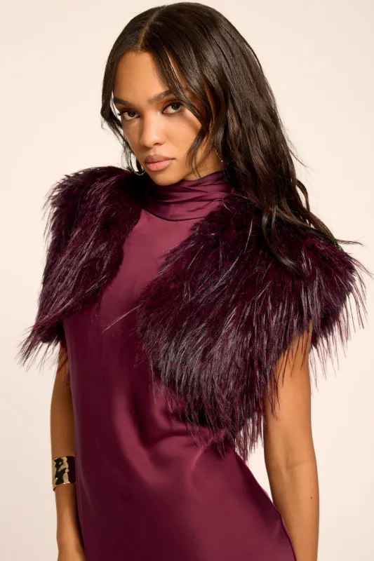 Sunny Faux Fur Bolero made by Ramy Brook
