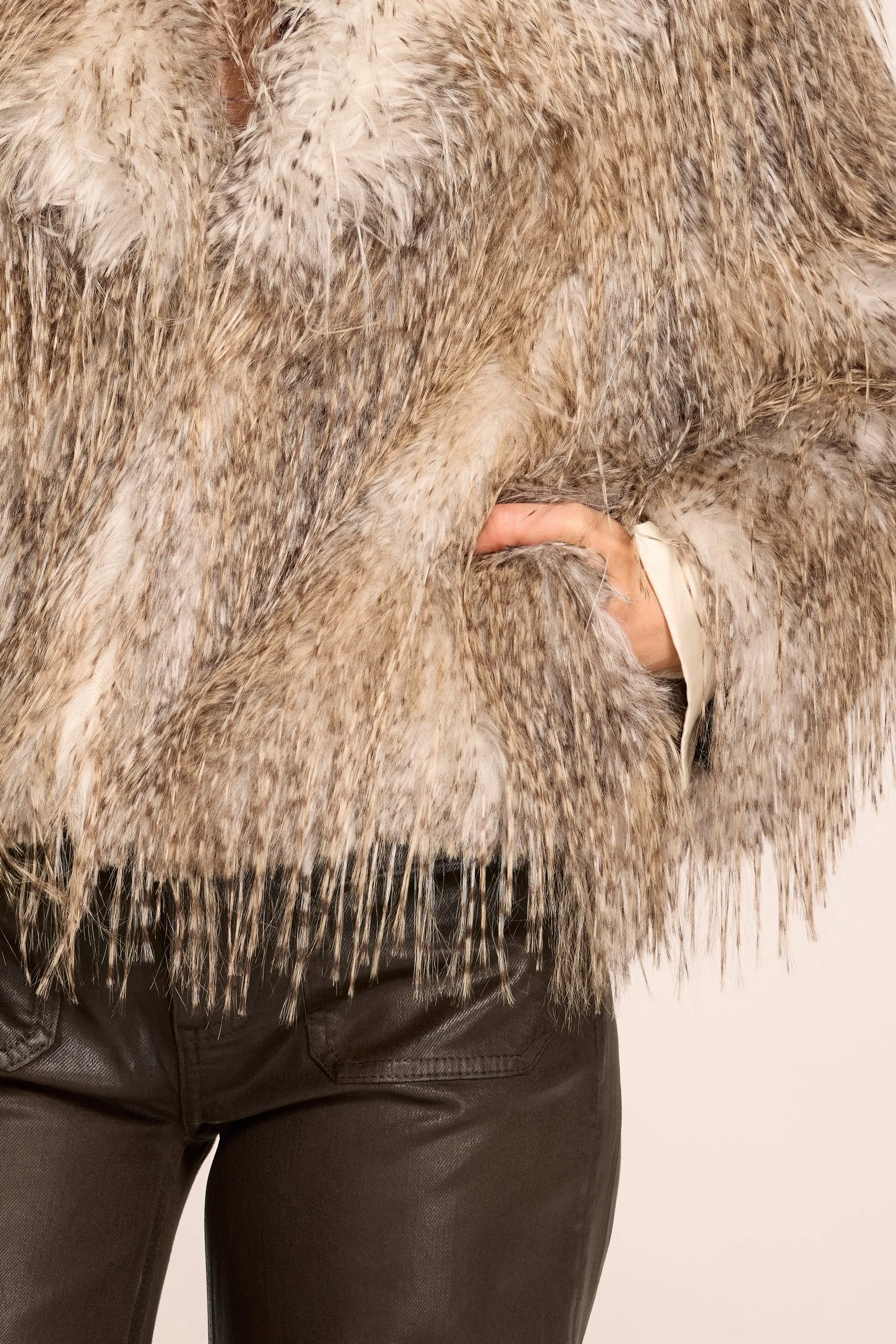 Lacey Faux Fur Jacket sold by Ramy Brook product image thumbnail 3