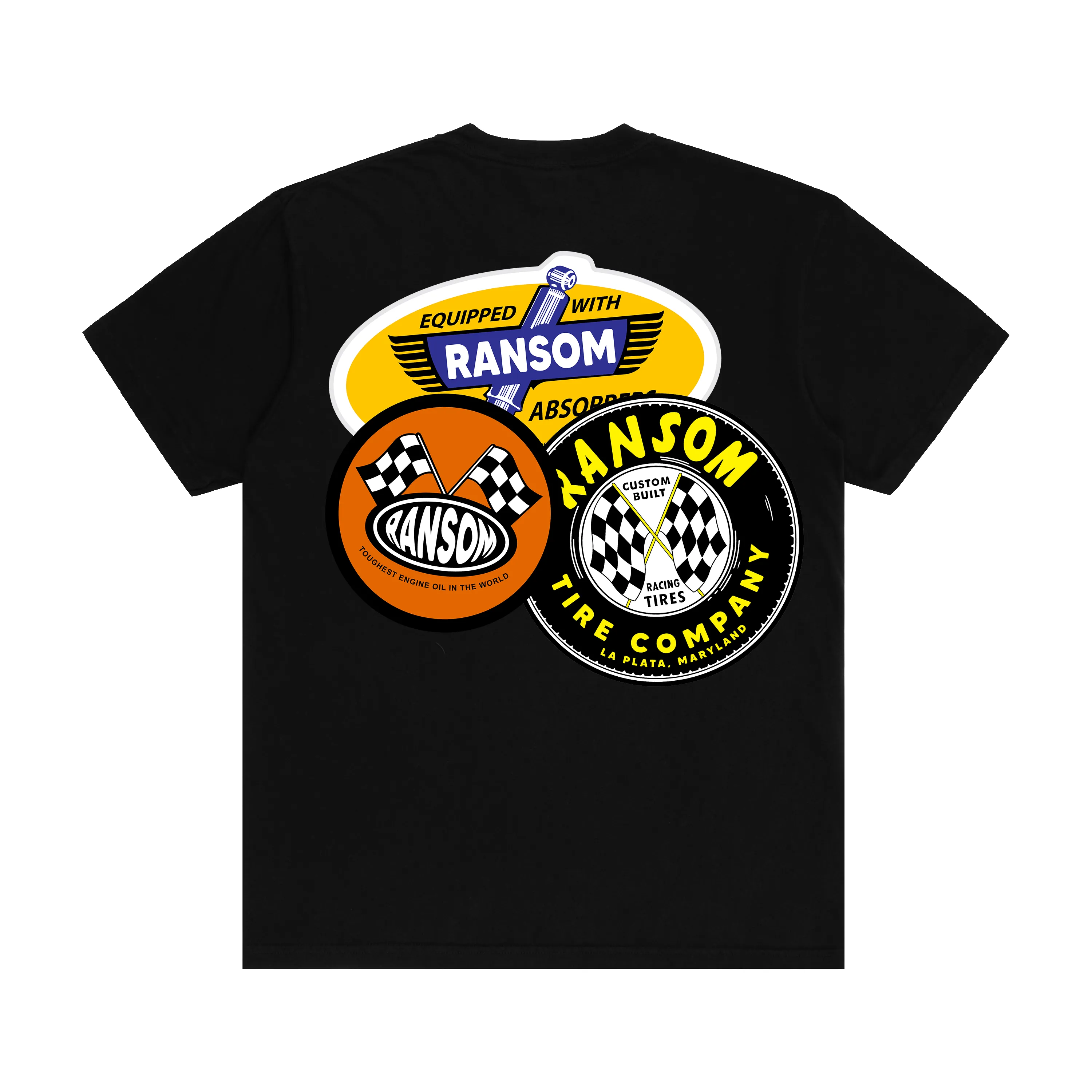 RACER TEE (BLACK) sold by Ransom product image thumbnail 2