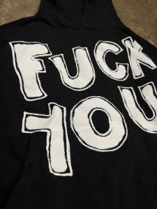 FUCK YOU HOODIE BLACK sold by Ransom