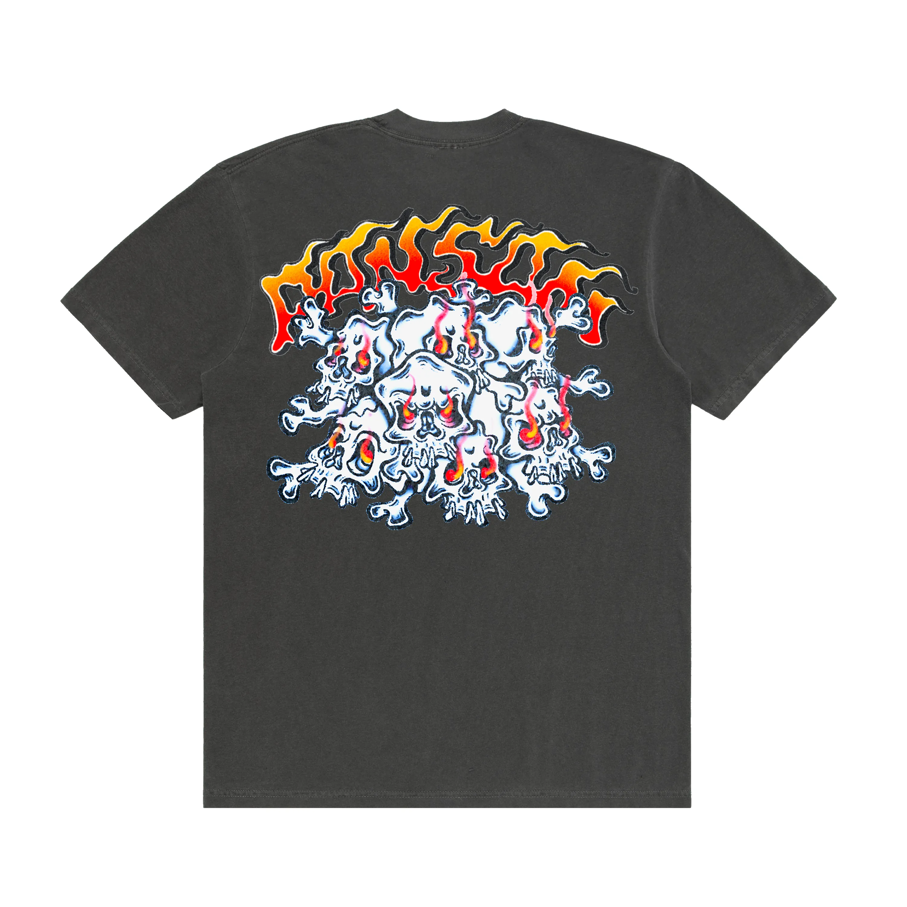 PILE OF SKULLS TEE (GREY) sold by Ransom product image thumbnail 2