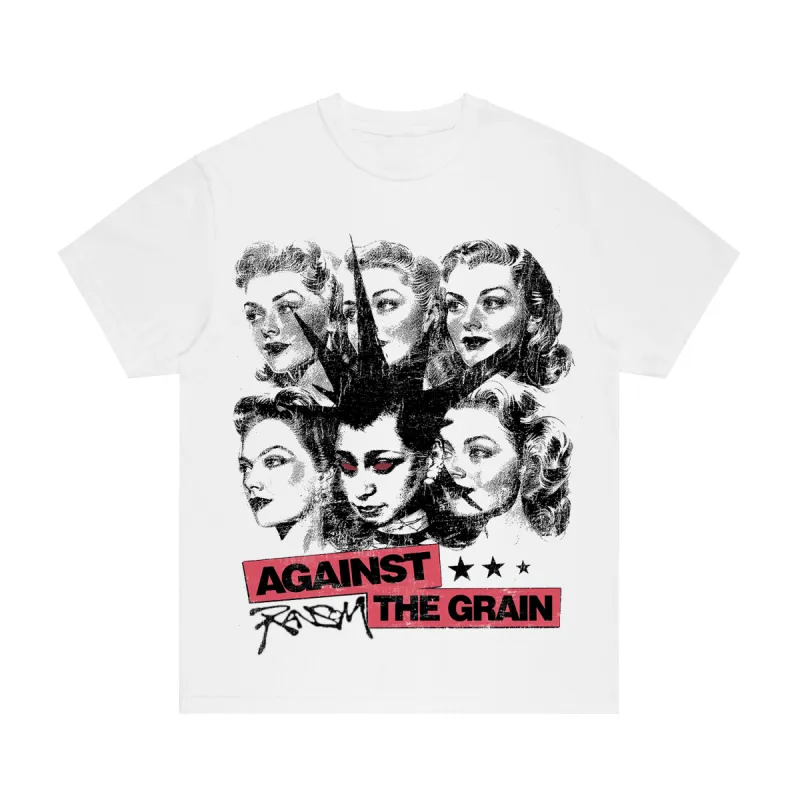 AGAINST THE GRAIN TEE (WHITE) sold by Ransom