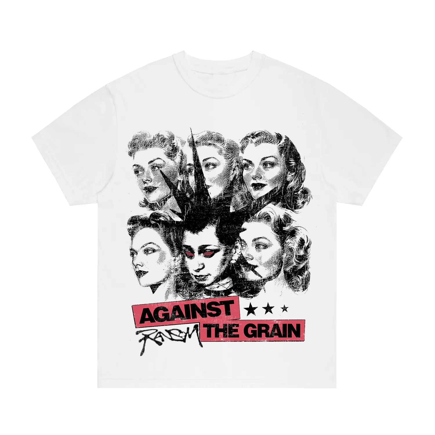 AGAINST THE GRAIN TEE (WHITE) sold by Ransom