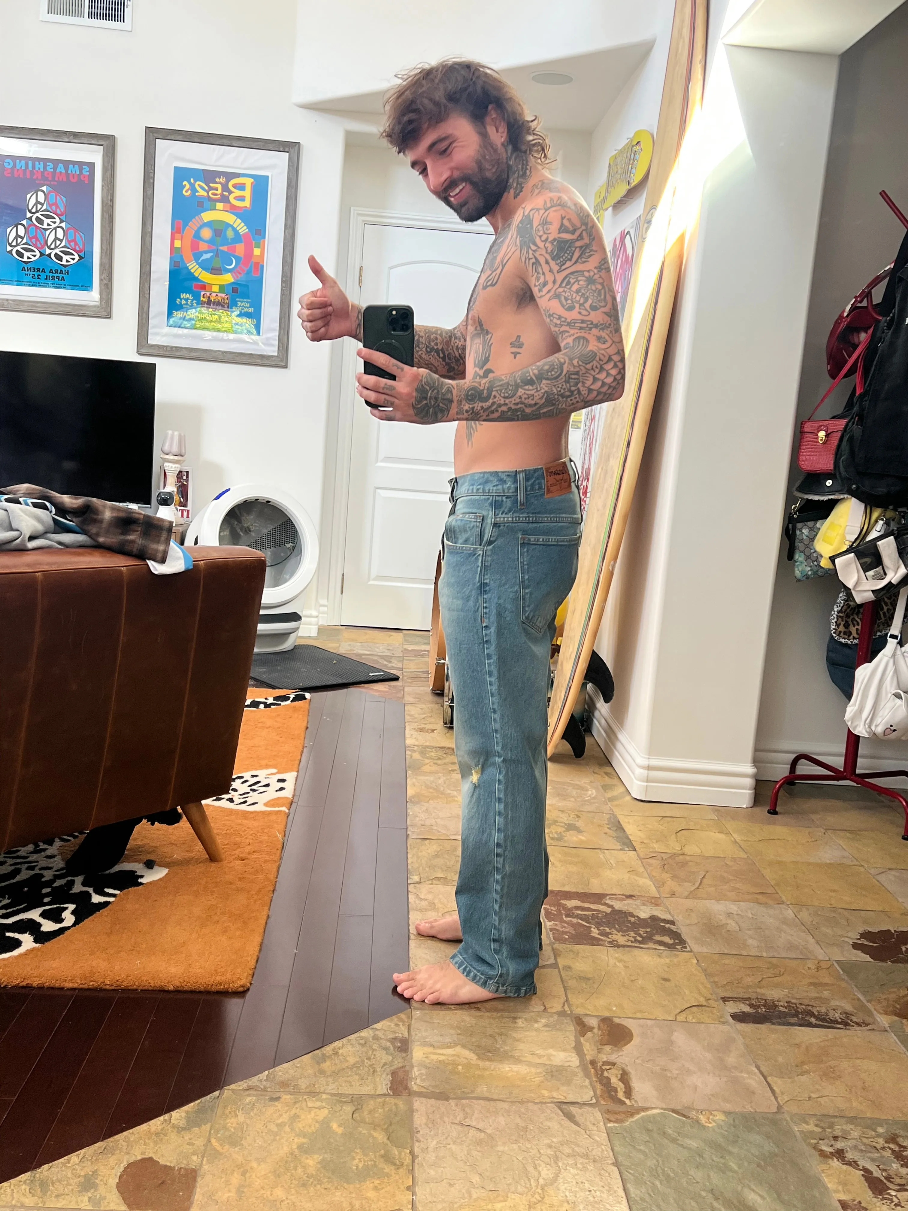 BLUE WASHED DENIM sold by Ransom product image thumbnail 3