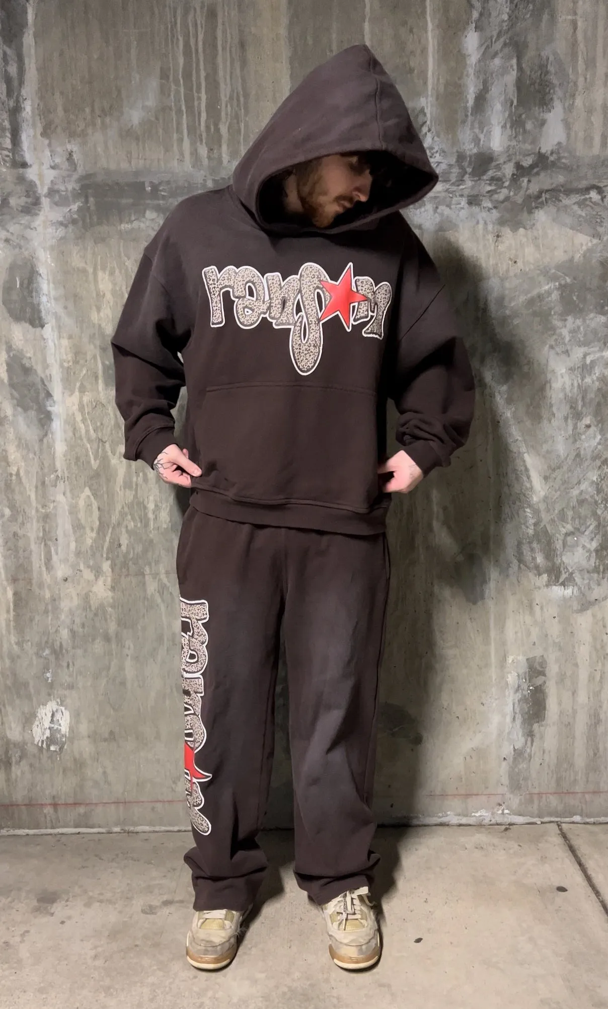 BRAT SWEATSUIT (BROWN) sold by Ransom product image thumbnail 2