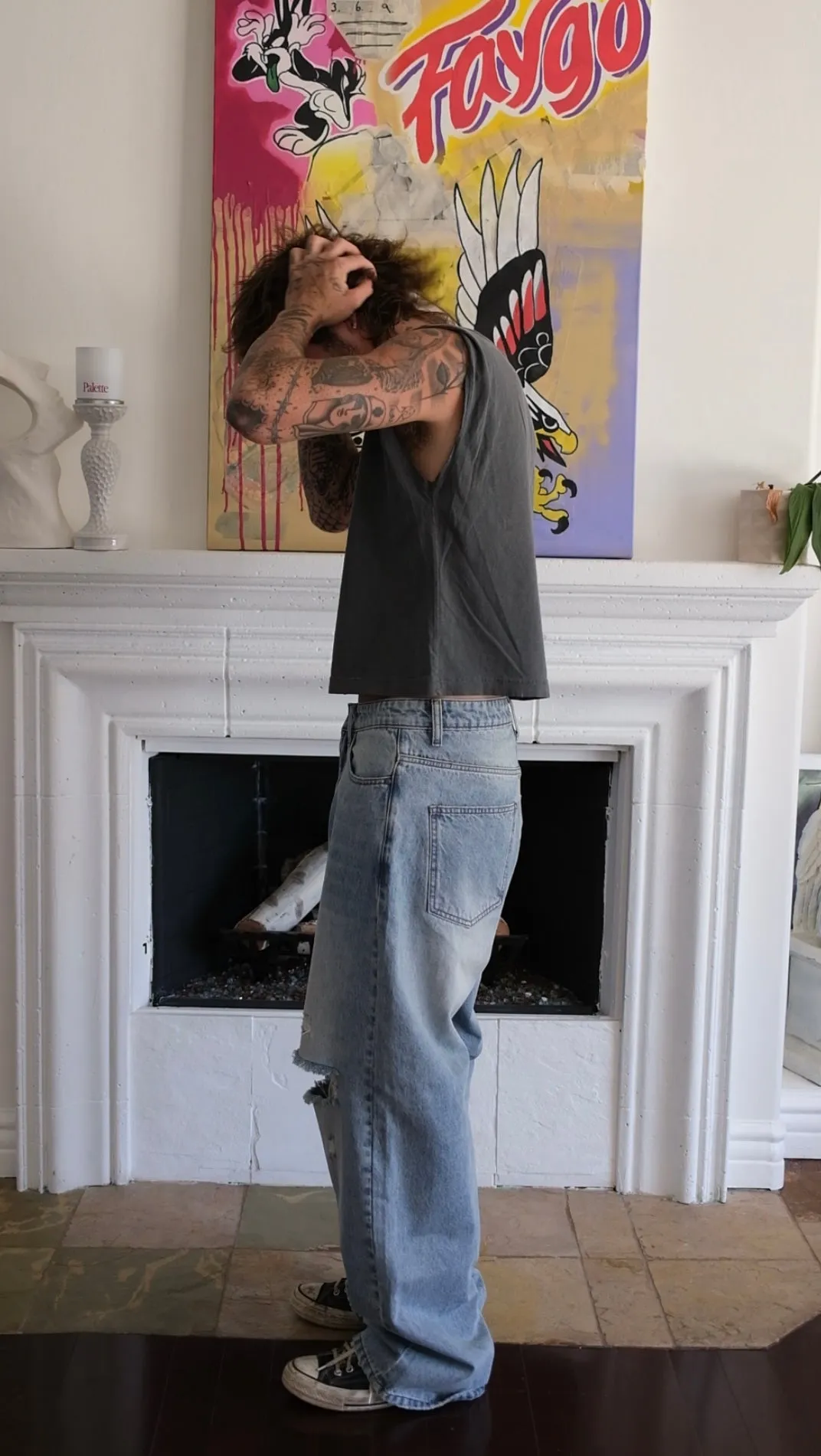 BLUE BLOWOUT DENIM sold by Ransom product image thumbnail 3