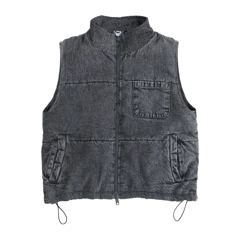 DENIM PUFFER VEST sold by Ransom