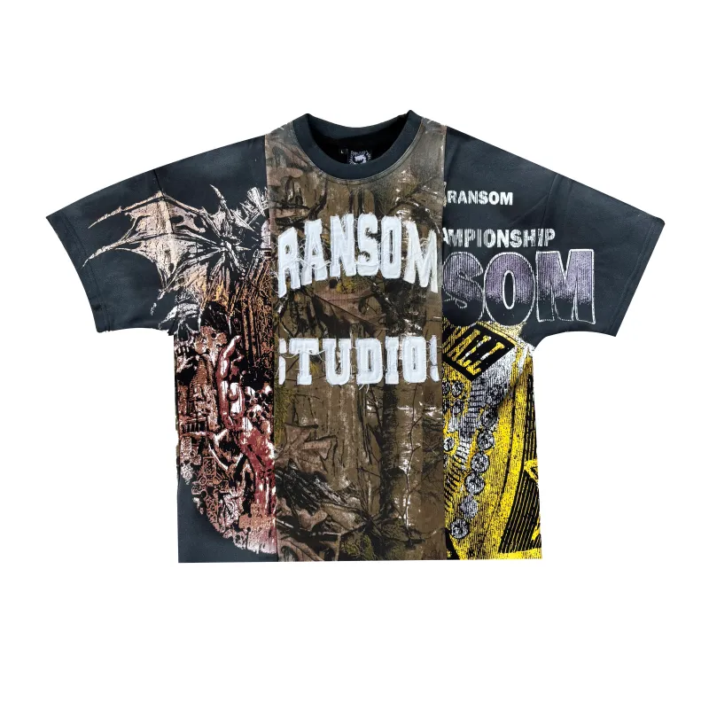 CAMO PANEL TEE sold by Ransom