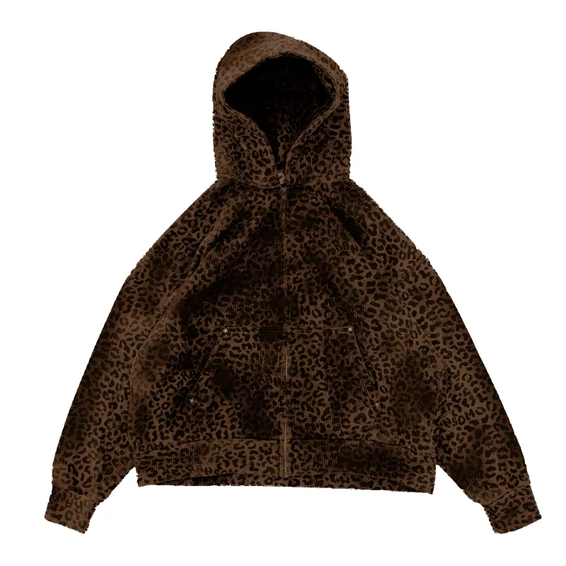 LEOPARD HOODIE (BROWN) sold by Ransom