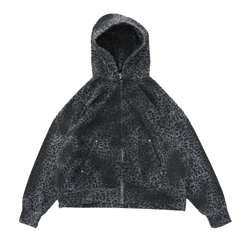 LEOPARD HOODIE (BLACK) sold by Ransom