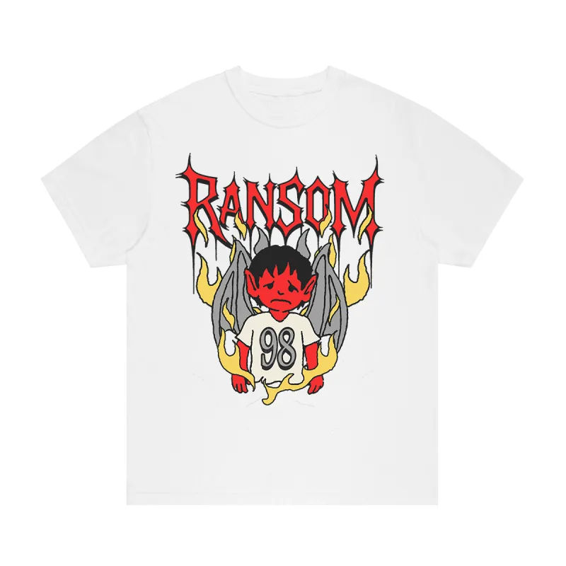 DEVIL BOY TEE (WHITE) sold by Ransom